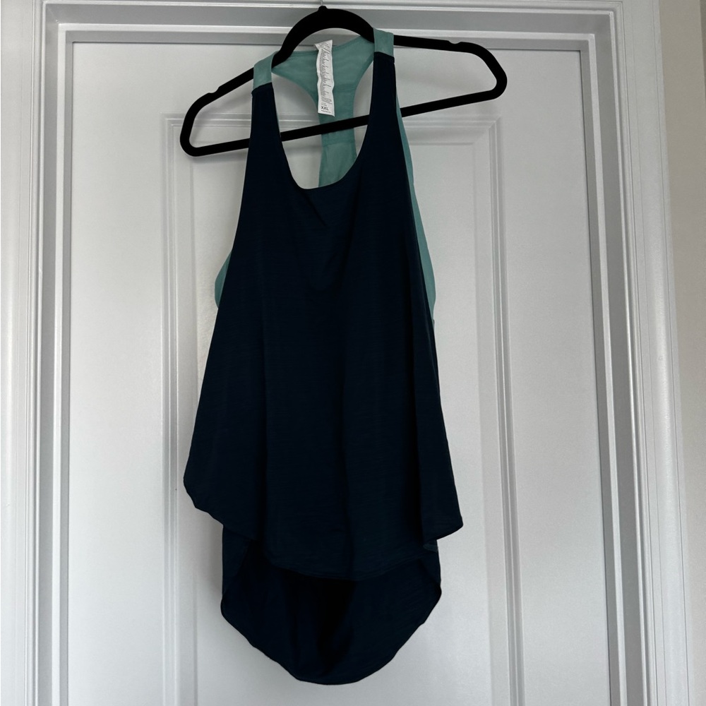Fabletics Teal Workout/Active Tank w/ Built in Bra Size XXL